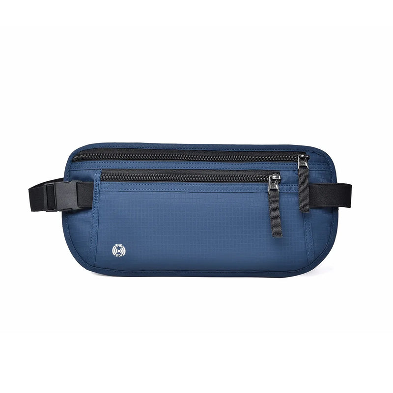 SafeTraveler Bauchtasche | RFID-Schutz | Verstecktes Sicherheitsfach | Für Damen & Herren