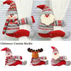 HollyHug | Weihnachts-Gardinenhalter | Schneemann, Weihnachtsmann & Elch | 46×14 cm