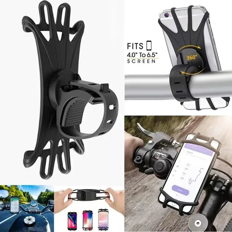 Velogrip 360 | Handyhalterung Fahrrad & Motorrad | 360° Drehbar | Universell & Stoßfest aus Silikon