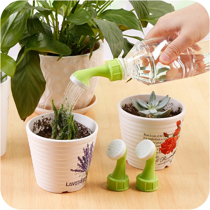 Florapour Pflanzenbewässerer für Flaschen | 2er-Set Gießaufsätze | Passend für 300 ml bis 3 L Flaschen | Feine & gezielte Bewässerung