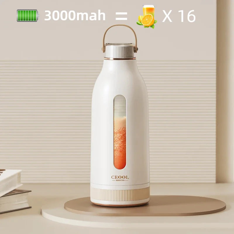 Tragbarer Smoothie-Mixer JuicyGo Z05 | 400 ml | 18.000 U/min | 5-Klingen-System | USB-Aufladung | BPA-frei