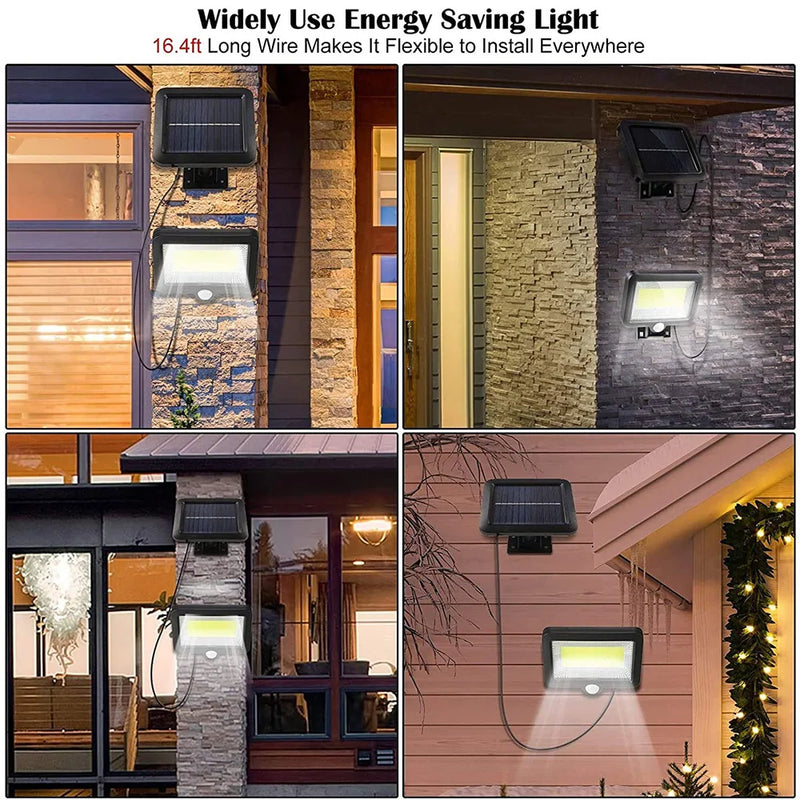 SolaRay 100 | Bewegungsmelder & Fernbedienung | 100 COB LEDs | IP65 Solarleuchte