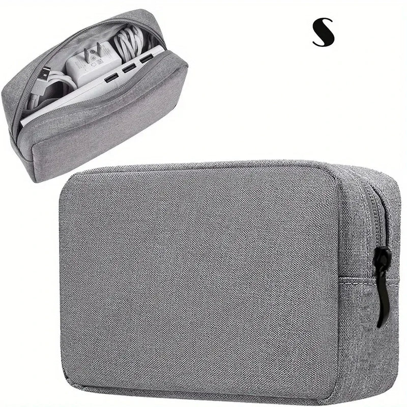 TechTidy Reise-Organizer Tasche | Digitales Zubehör sicher verstauen | Kompakt & Reißfest | Für Kabel, Ladegeräte & Kopfhörer