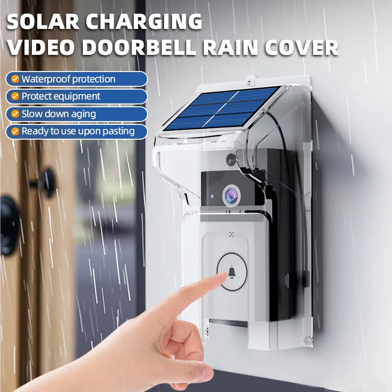 SecuraSun DoorCam Kabellose HD-Video-Türklingel mit Solar-Ladung & WLAN | IP65 Wasserdicht