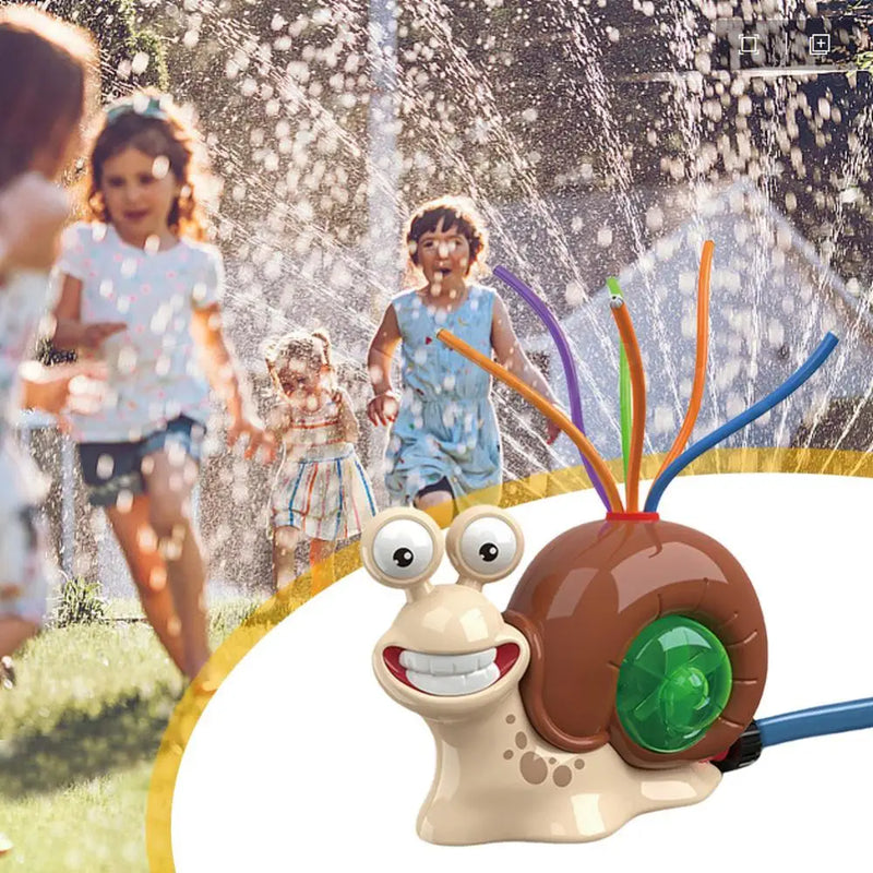 AquaSchnecki Wassersprinkler-Spielzeug | Lustige Gartenschnecke | Für Kinder ab 3 Jahren | Sommer-Spritzspaß im Garten & Pool