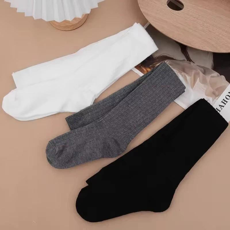 WollLuxe Damen Overknee-Socken | Herbst & Winter | Warm & Dick | Uni-Farben | 60–65 cm