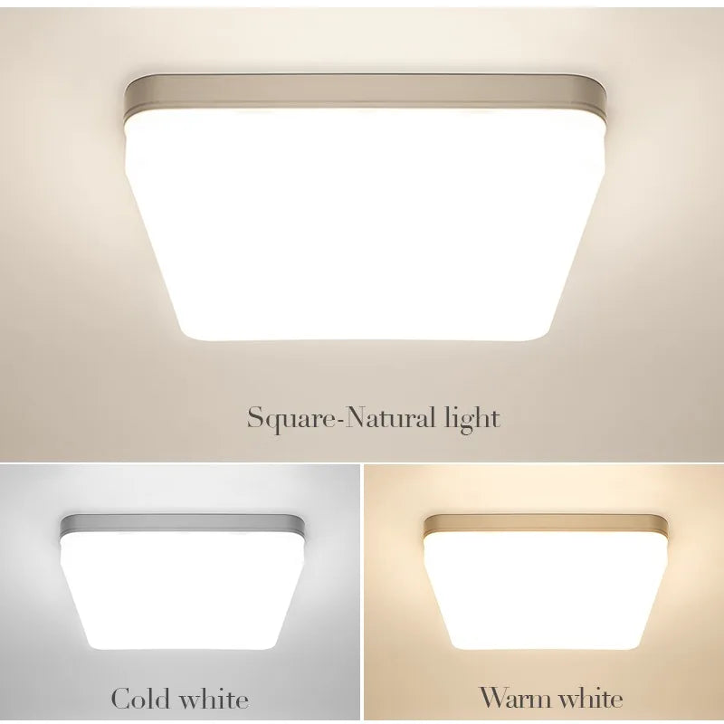 LumiSquare LED Deckenleuchte | Ultra-Flach & Modern | 18W/24W/36W/48W | Warm-, Neutral- & Kaltweiß