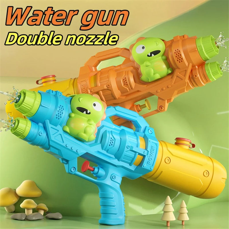 AquaKraxx Wasserspritzspielzeug für Kinder | Dinosaurier, Enten & Haie | Doppel-Sprinkler & Wasserpistolen | Perfekt für Garten, Strand & Pool