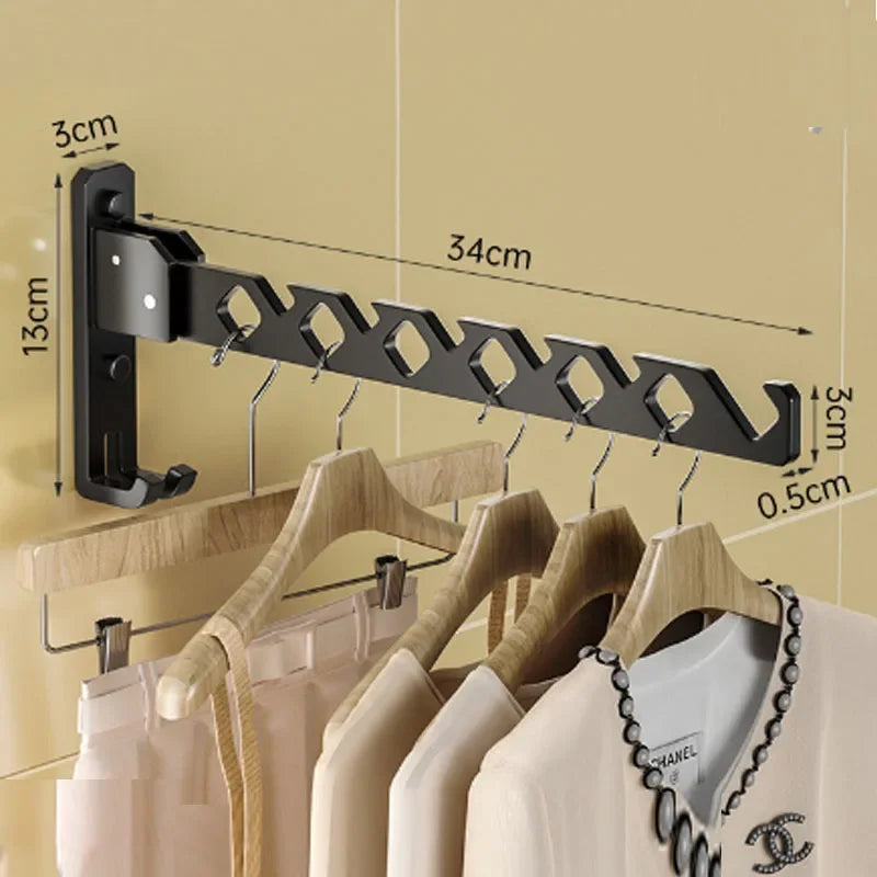 RaumFlex Wand-Wäscheständer | Faltbar & Verstellbar | Platzsparend & Belastbar | Ideal für Kleidung & Handtücher