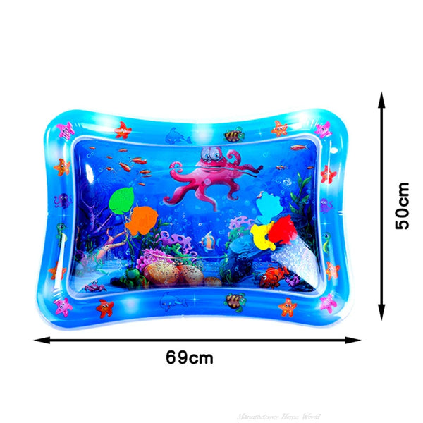 AquaPaws | Interaktive Wasserspielmatte für Katzen & Hunde | Kühlende Sommer-Spielmatte | Aufblasbar & Tragbar | 65 cm / 100 cm