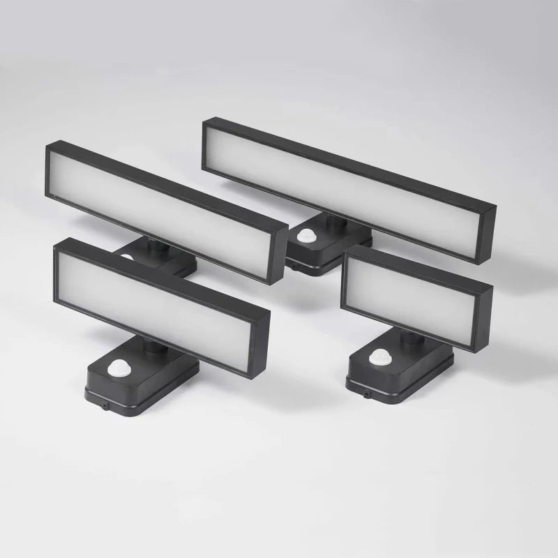 LED Außenwandleuchte VarioLux | Bewegungsmelder & IP65 | Drehbar | 30–50 cm