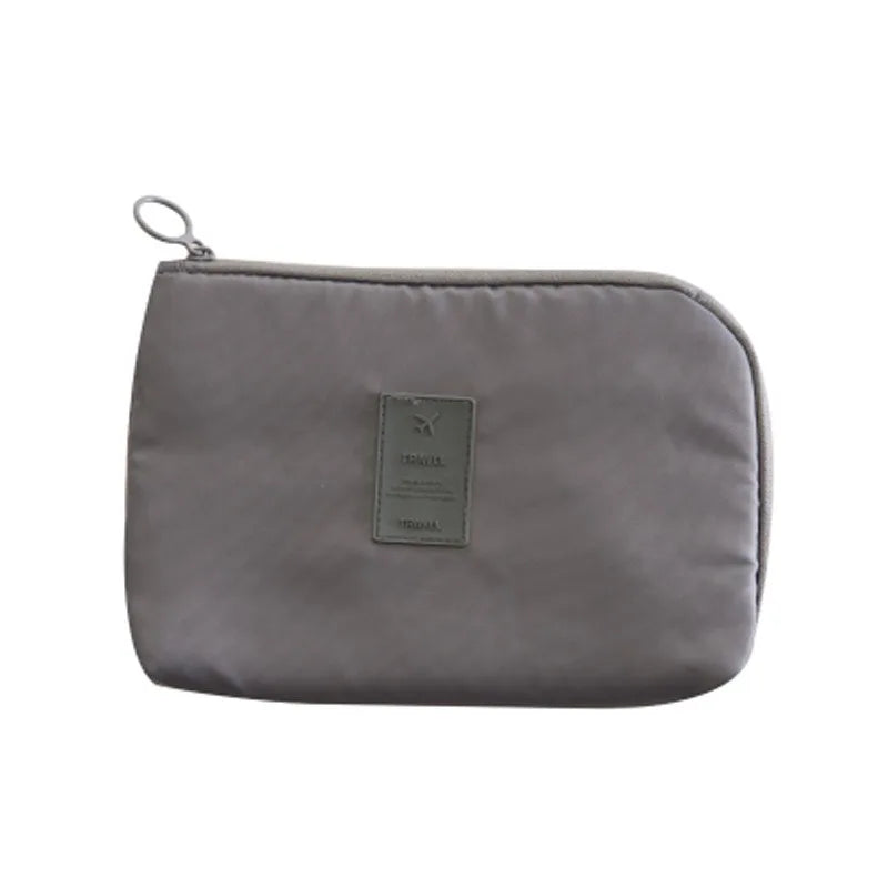 TechTasche Kabeltasche Wasserdicht | Elektronik-Organizer für Reisen | Kompakt & Robust | Nylon 23x15cm
