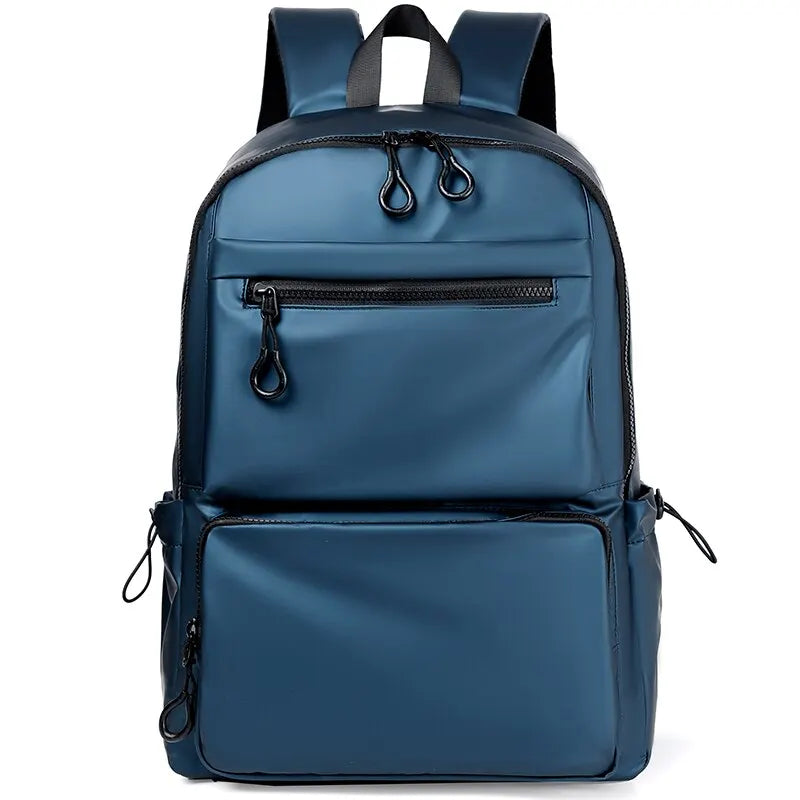 Laptop-Rucksack Menqor UrbanShield 14" | Wasserfester PU-Rucksack für Herren | 28,5 × 43 × 13 cm | Leicht, robust & mit Laptopfach