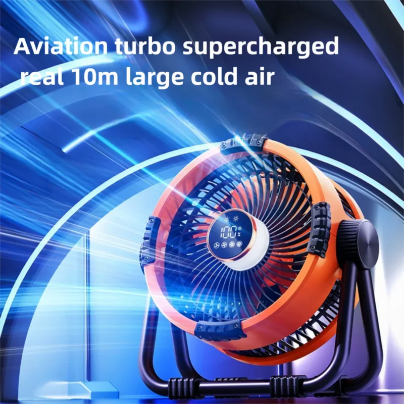 AEROLIA NightCool | 4-in-1 Ventilator & Nachtlicht | 20000mAh Akku | Hängend & Stehend Nutzbar