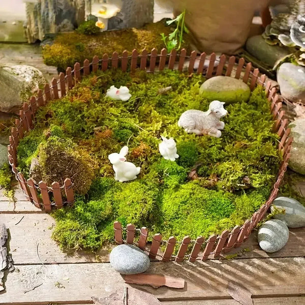 MiniWooda | Mini-Holzzaun | 90×5 cm | DIY-Dekoration für Feengärten & Puppenhäuser