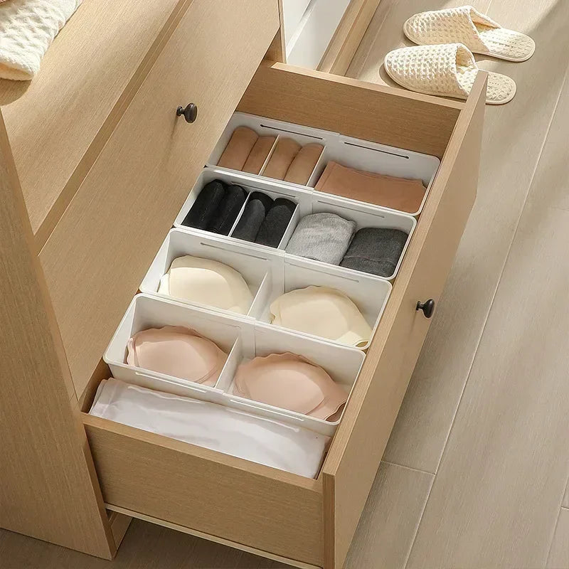 Ordimera Schubladen-Organizer mit ausziehbaren Fächern | Verstellbare Aufbewahrungsbox für Küche, Bad & Kleiderschrank – 27×14,5×9,5 cm