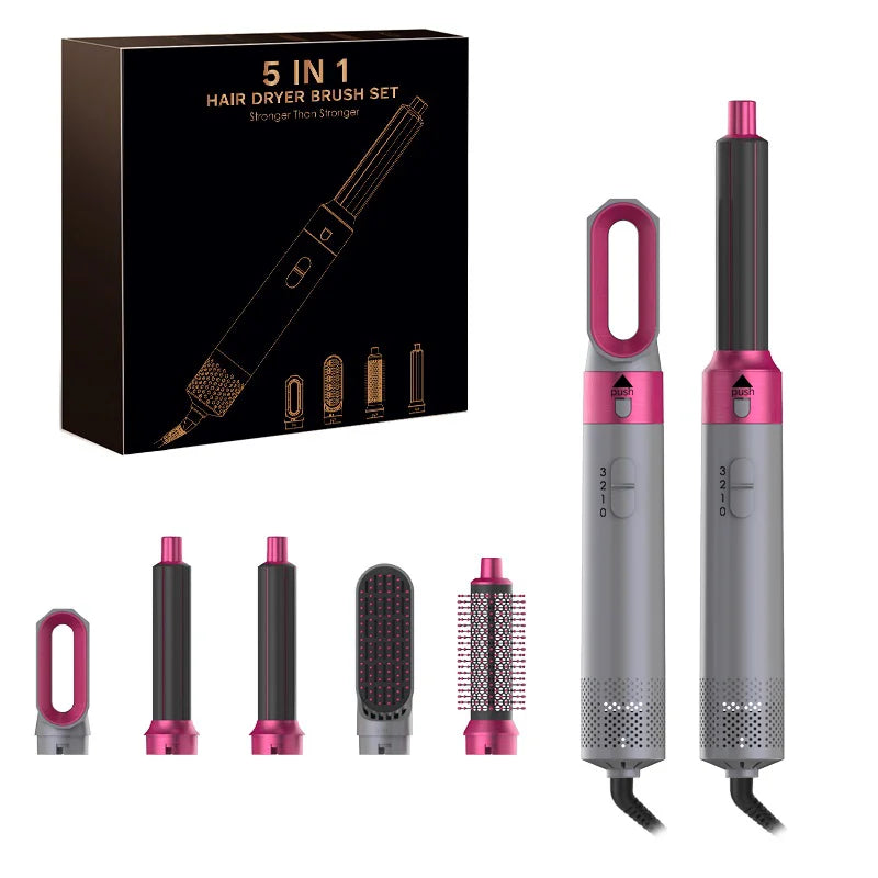 Heißluft-Stylingbürste StyleVibe 5-in-1 AirPro | Föhn & Lockenstyler in Einem | 1000 W | 360° Kabel | Für Alle Haartypen