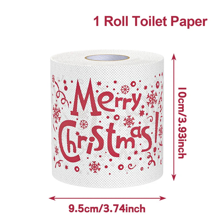 Weihnachts-Toilettenpapier FestivaRoll | Lustiges Motivpapier | Frohes Neues Jahr 2026 | Deko & Partybedarf
