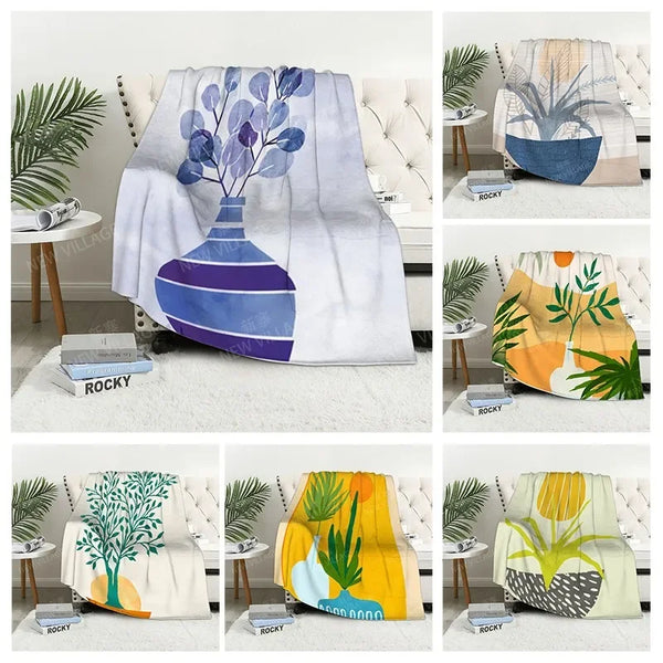 CosyPrint Flauschdecke aus Mikrofaser | Personalisierbar & Kuschelweich | Boho-Design | Für Sofa, Bett & Wohnzimmer