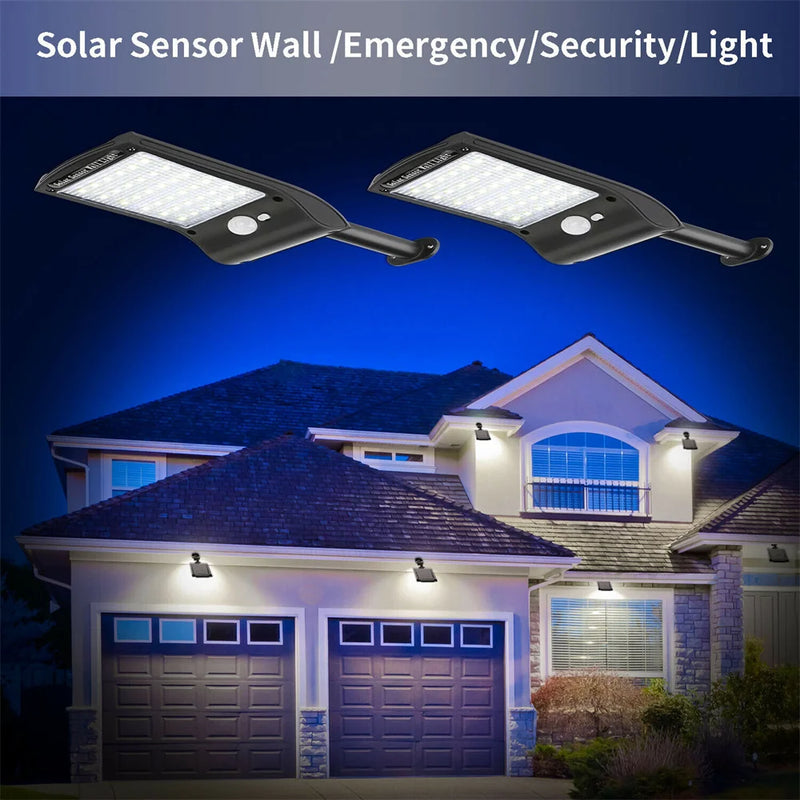 HelioGuard 36 | 180° Schwenkbar | Bewegungsmelder | 36 LEDs | IP65 Solar Sicherheitslicht