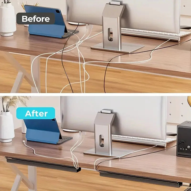 Kabel-Organizer Meshilo | Atmungsaktives Netzgewebe | 40 × 6 × 3 cm | Für Kabel, Ladegeräte & Zubehör