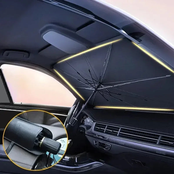 Auto-Sonnenschirm SunFold | UV-Schutz & Hitzeschutz | Kompakt & Faltbar | Für SUV & Hatchback