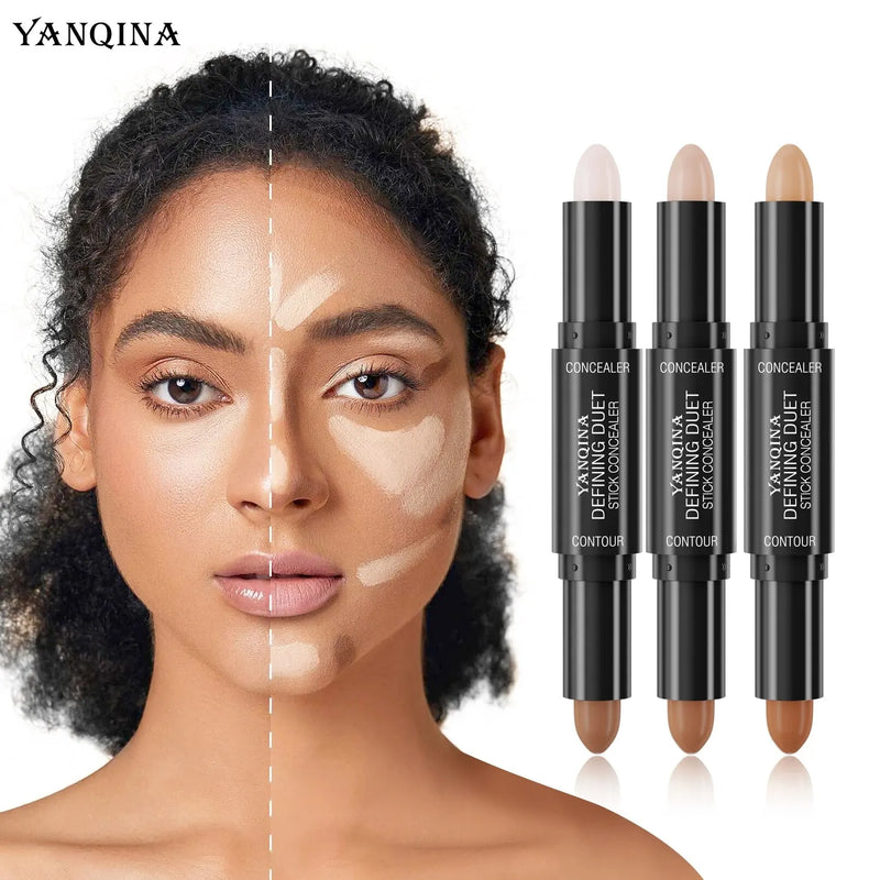Contour & Highlighter Stick DuoGlow | 2-in-1 Creme-Stick | Wasserdicht & Natürliches Finish | Für alle Hauttöne