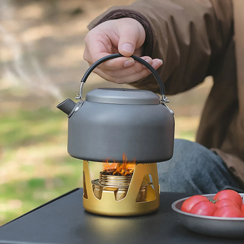 Flamero Outdoor Spirituskocher | Einstellbare Flamme | 360° Rundum-Verbrennung | Kompakt & Stabil