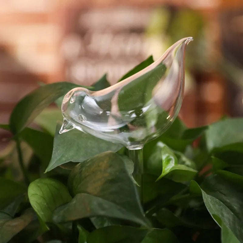 Automatisches Bewässerungssystem AquaZoo GlassDrop | Tier-Design | Selbstbewässerung aus Glas | Für Blumentöpfe & Zimmerpflanzen