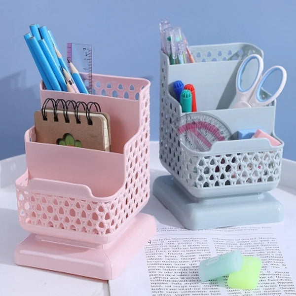 Clarova MiniBox osmetik- & Schreibtisch Organizer Box | Kunststoff | Für Make-up, Büro & Kleinteile | 16x11,5 cm