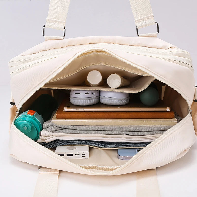 LuganoPack Reisetasche Groß | Erweiterbar & Mehrlagig | Handgepäck & Wochenendtasche | Viel Stauraum