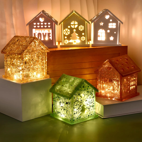 Silikonform CasaLume | 3D Hausform für Harz, Gips & Kerzen | Weihnachtsdeko & DIY-Projekte | 24,5 × 20,5 cm