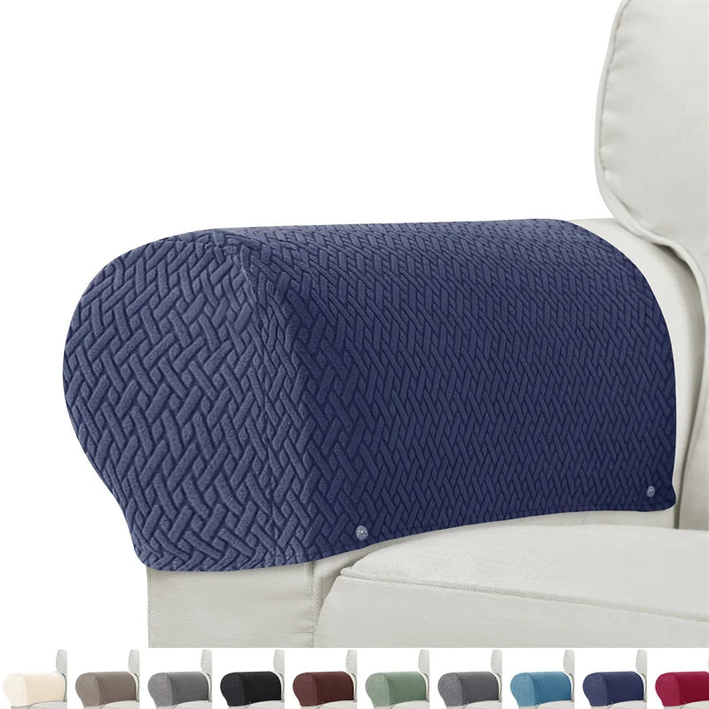 2er-Set Sessel- & Sofa-Armlehnenbezüge Armluxe | Jacquard-Stoff | Staub- & Schmutzschutz | Rutschfest & Waschbar
