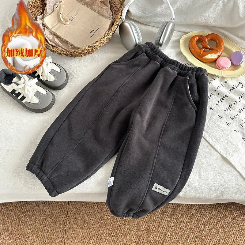 CozyCub Kinder Thermohose | Gefüttert & Warm | Bequeme Winterhose für Jungen & Mädchen | Weich & Modisch