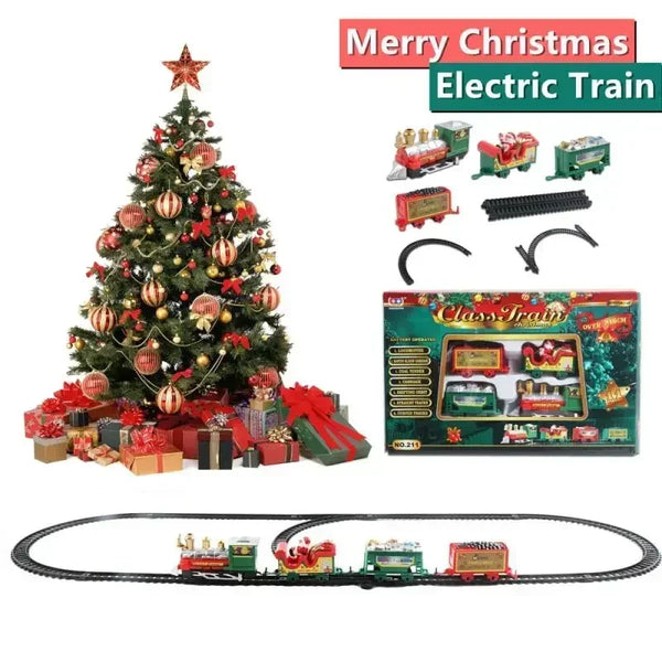 PolarExpressa Weihnachtszug Spielset | Mit Schienen & Lokomotive | Kinder Eisenbahn rund um den Weihnachtsbaum | Kreatives Geschenk ab 3 Jahren