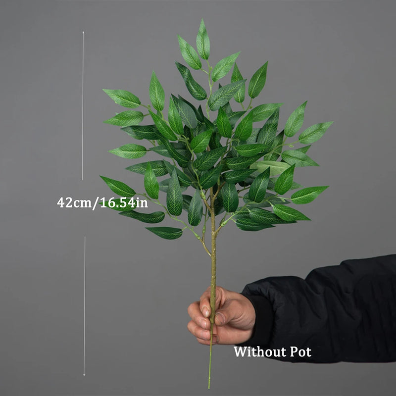 EverGreenia Kunst-Eukalyptus | 42–64 cm Höhe | Realistische Deko-Pflanze | Für Zuhause & Büro