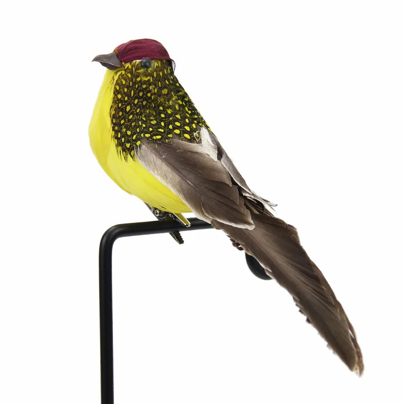 Fiorina ClipBird Deko-Vogel mit Feder & Clip | 16x4x6 cm | Für Pflanzen, Kränze & Wohnideen | In 4 Farben