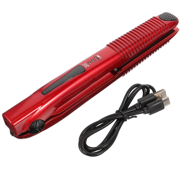 Mobiler Stylingstab STYLOVIA | 3-in-1 Glätten, Locken & Föhnen | USB-Aufladbar | 20×3,5×2,5 cm | Für Unterwegs & Zuhause