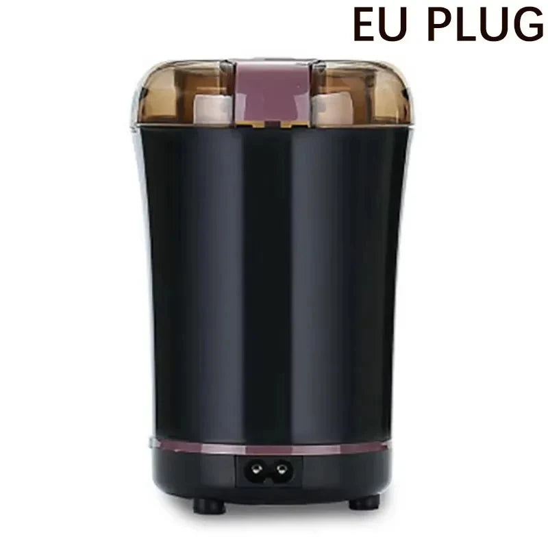 Grindora Elektrische Kaffeemühle & Gewürzzerkleinerer | Edelstahlklingen & einstellbare Mahlstufen | Tragbar & vielseitig | 10–30 Sek. Schnellmahlung
