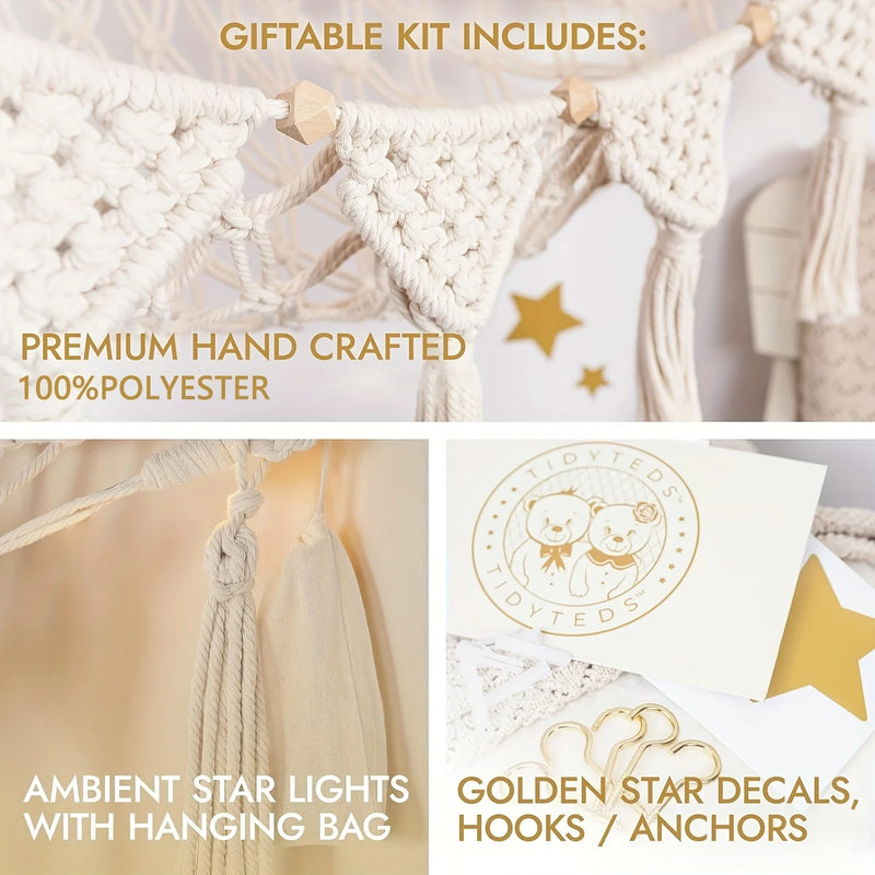 CuddlyNest Kuscheltier-Hängematte | Netz zur Aufbewahrung von Stofftieren & Puppen | Platzsparender Organizer & Kinderzimmer-Deko