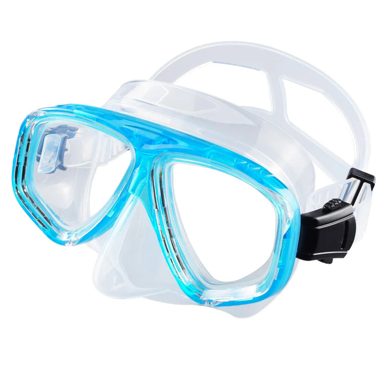 Mareon Tauchmaske mit Schnorchel | 180° Panorama Sicht | Anti-Leck & HD-Glas | Lebensmittelechtes Silikon