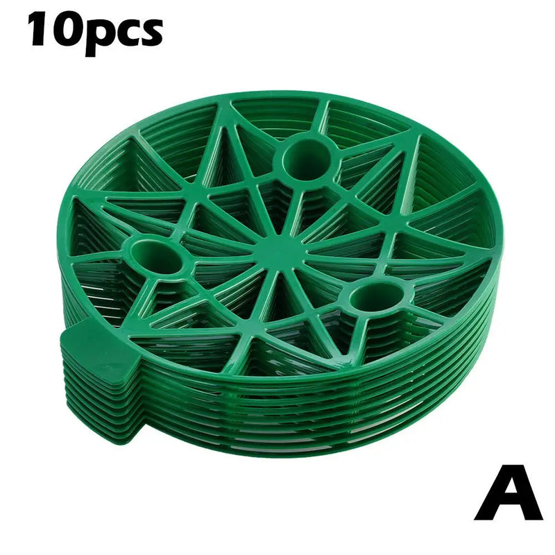 MelonaFix | 10er-Set Wassermelonenhalter für den Garten | 19,5 × 3,5 × 2 cm | Robuste PP-Trays gegen Bodenkontakt & Fäulnis
