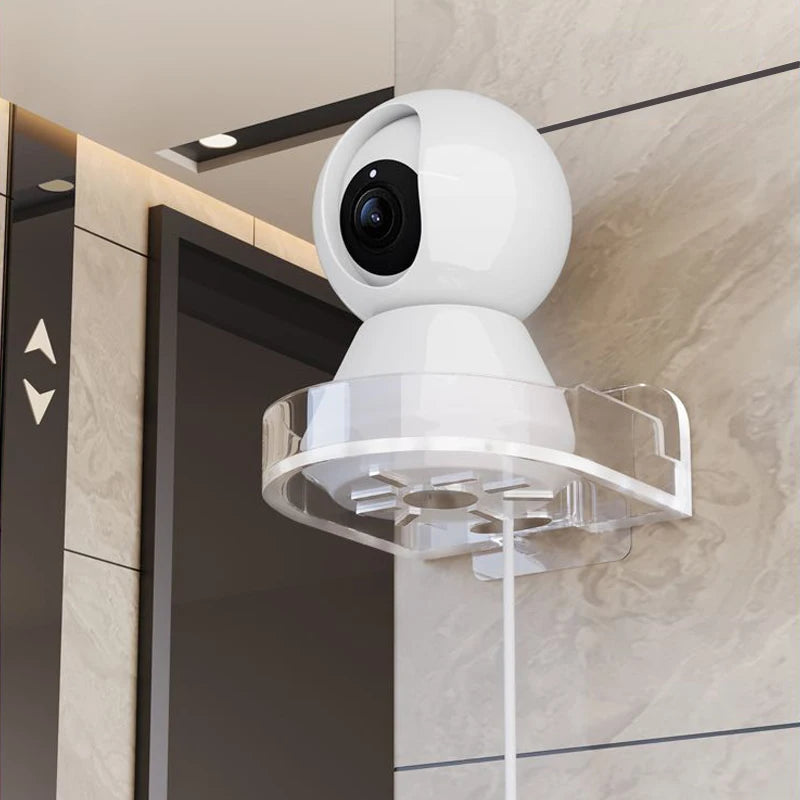 Kamera Wandhalterung SecureMount | Ohne Bohren | Verstellbare Schwerlast-Halterung | Transparent & Wasserdicht