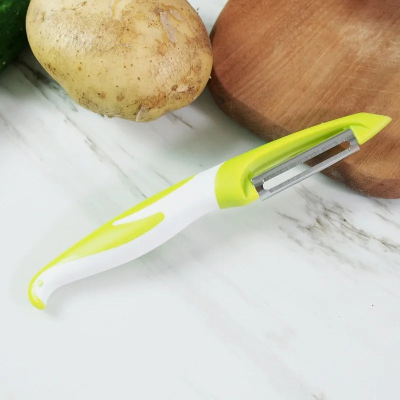 Peelino Gemüseschäler mit Edelstahlklinge & ergonomischem Griff | 18,3 × 2,4 cm | Für Obst & Gemüse | Spülmaschinengeeignet