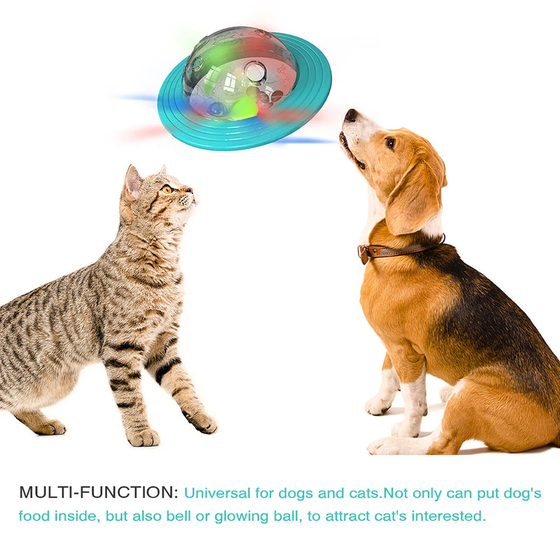 SmartPlay Disc Hunde- & Katzenspielzeug | Interaktiver Futterspender & Intelligenztrainer | Flugscheibe & Slow Feeder