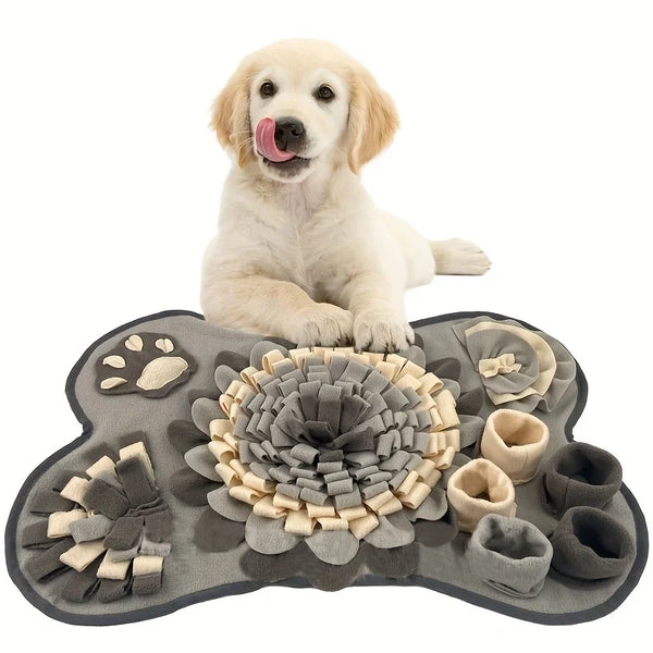 Schnüffelteppich für Hunde | Interaktives Suchspielzeug | Rutschfest & Langlebig | Weiches Fleece