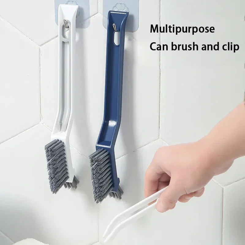 Fugenreinigungsbürste GroutFlex DuoClean | 2-in-1 Fugen- & Eckenbürste | Für Bad, Fensterrahmen & Bodenritzen | 28×3,2×8 cm