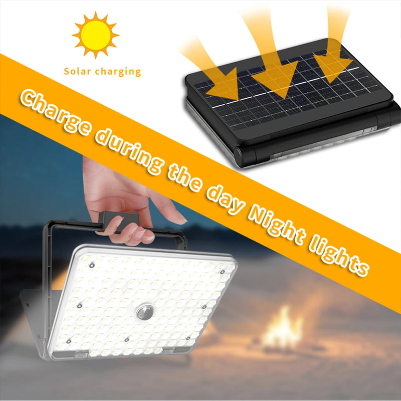 Lunavo OutdoorLight Solar LED Nachtlicht | Tragbar & Wiederaufladbar | Extra Hell | Ideal für Camping, BBQ & Notfälle