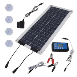 SolarPower Mobilis 100W Solarladegerät | Wasserdicht & Tragbar | Dual-Ausgang 12V–24V | Für Auto, Motorrad, Boot & RV