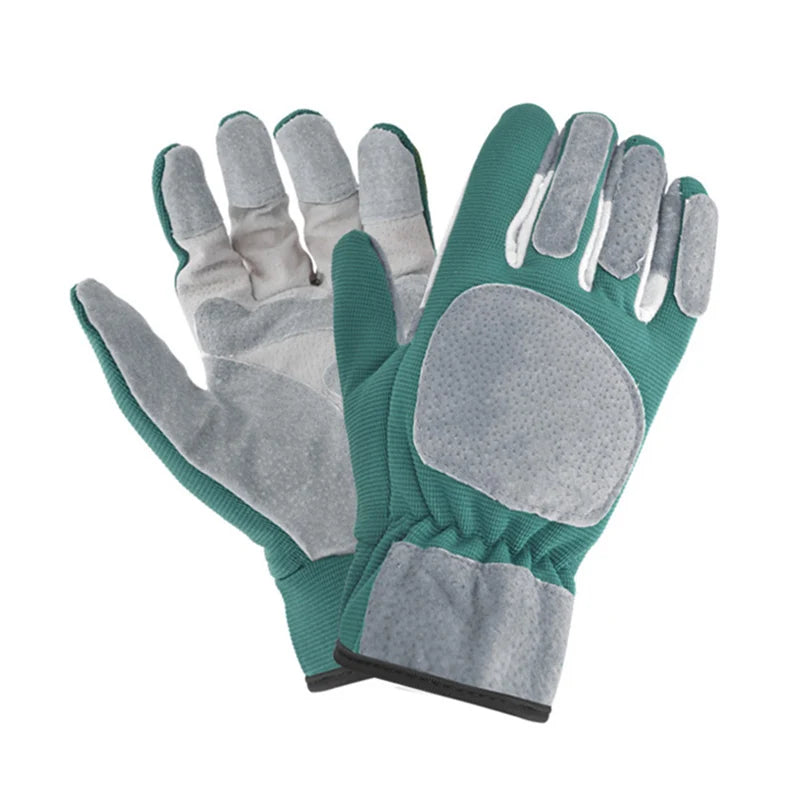 ThornGuard Gartenhandschuhe | Dornensicher & Extra Lang | Leder & Gummibeschichtung | Schutz für Rosen & Sträucher